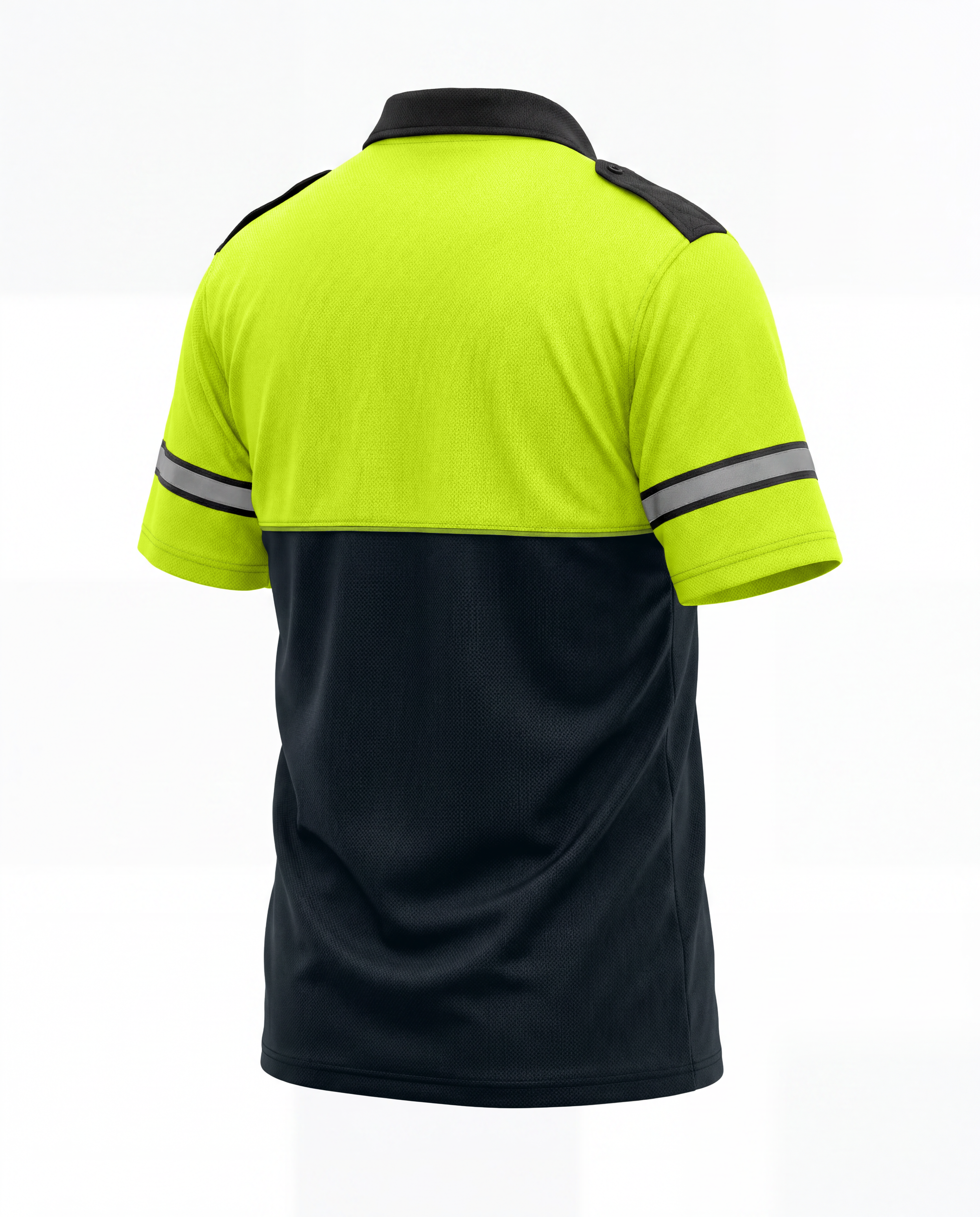 Mocean 354 Two-Tone Metro Piqué Polo Shirt, Hi Vis Shirts for Men, High Visibility Security Polo Shirt, Safety Shirts for Men