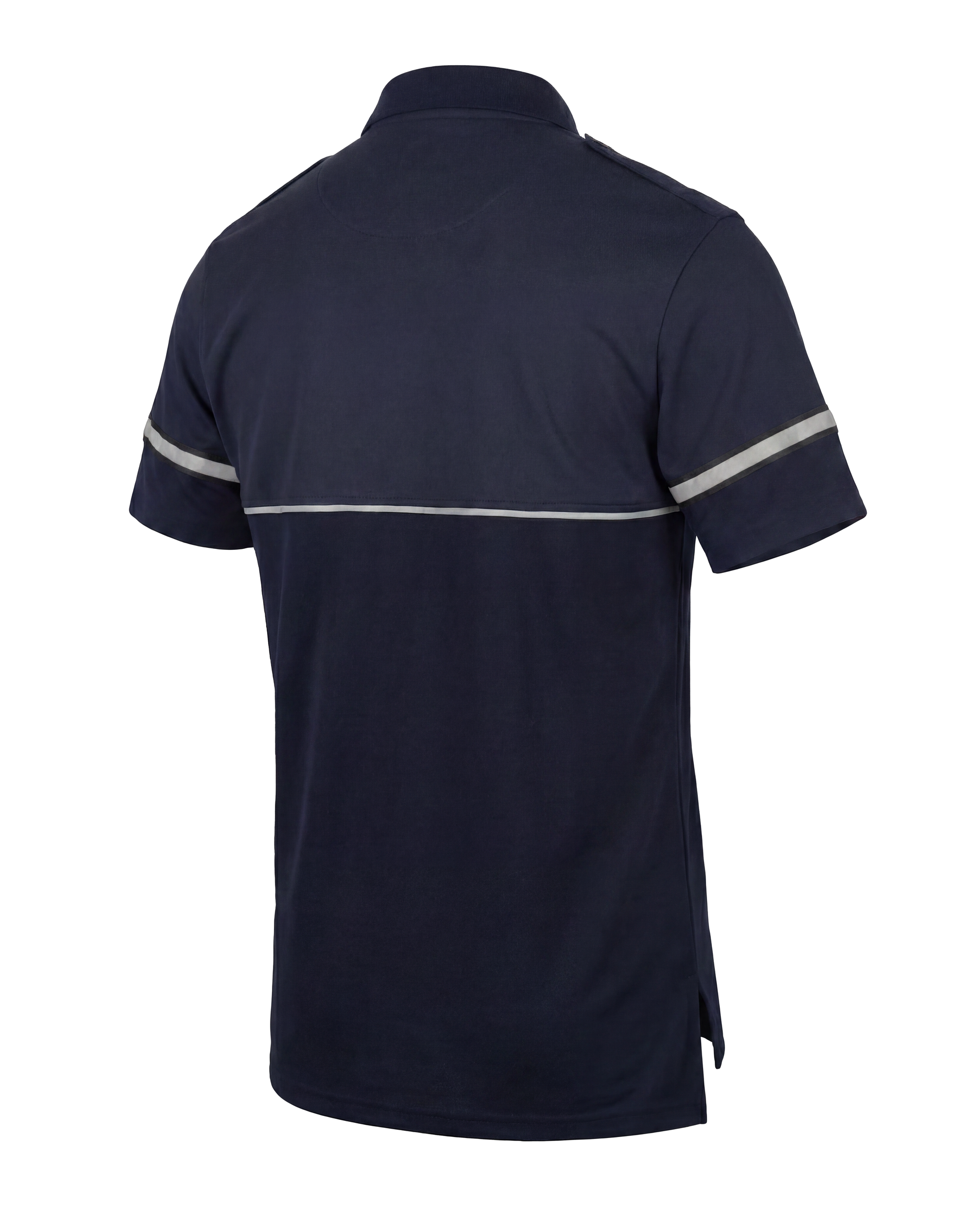 Mocean 354 Two-Tone Polo Safety Shirt for Men with Reflective Sleeves