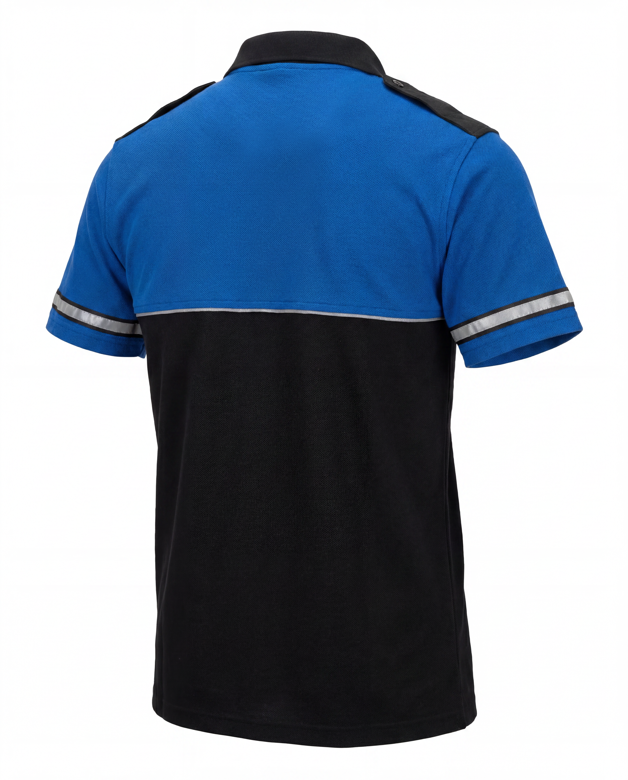Mocean 354 Two-Tone Polo Safety Shirt for Men with Reflective Sleeves
