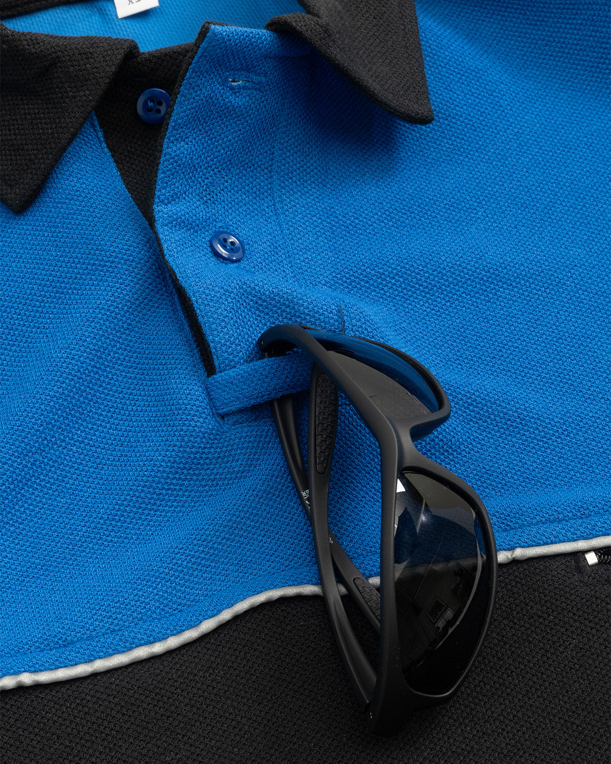 Mocean 354 Two-Tone Polo Safety Shirt for Men with Reflective Sleeves