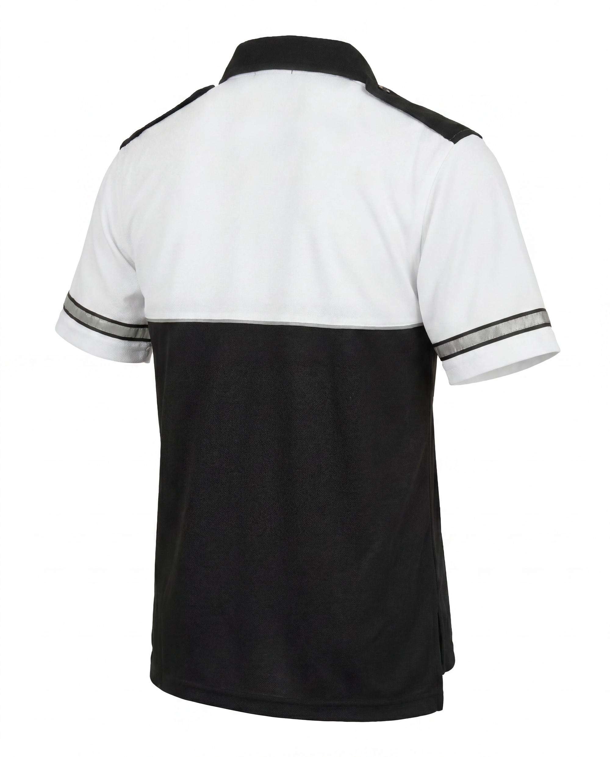 Mocean 354 Two-Tone Polo Safety Shirt for Men with Reflective Sleeves