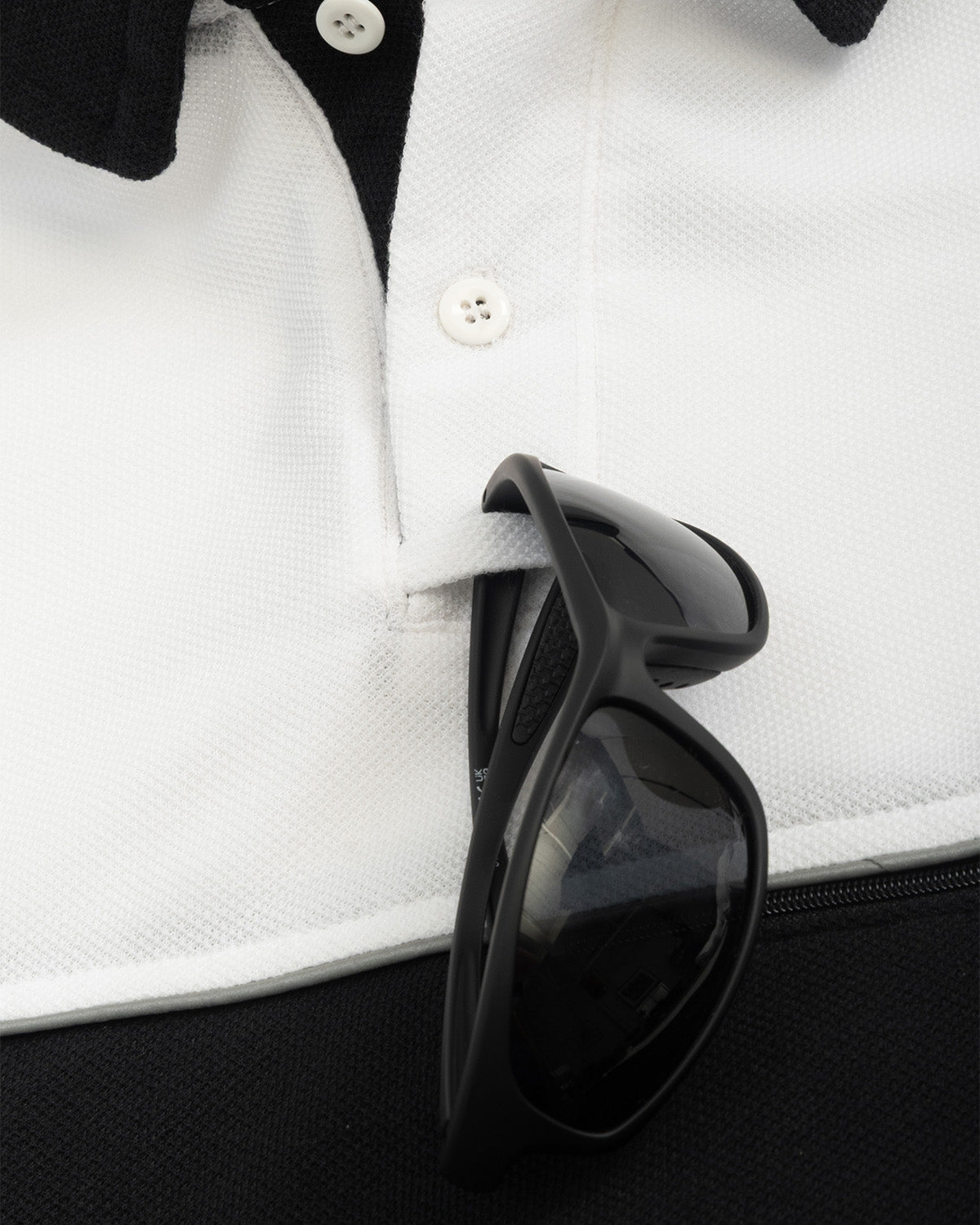 Mocean 354 Two-Tone Polo Safety Shirt for Men with Reflective Sleeves