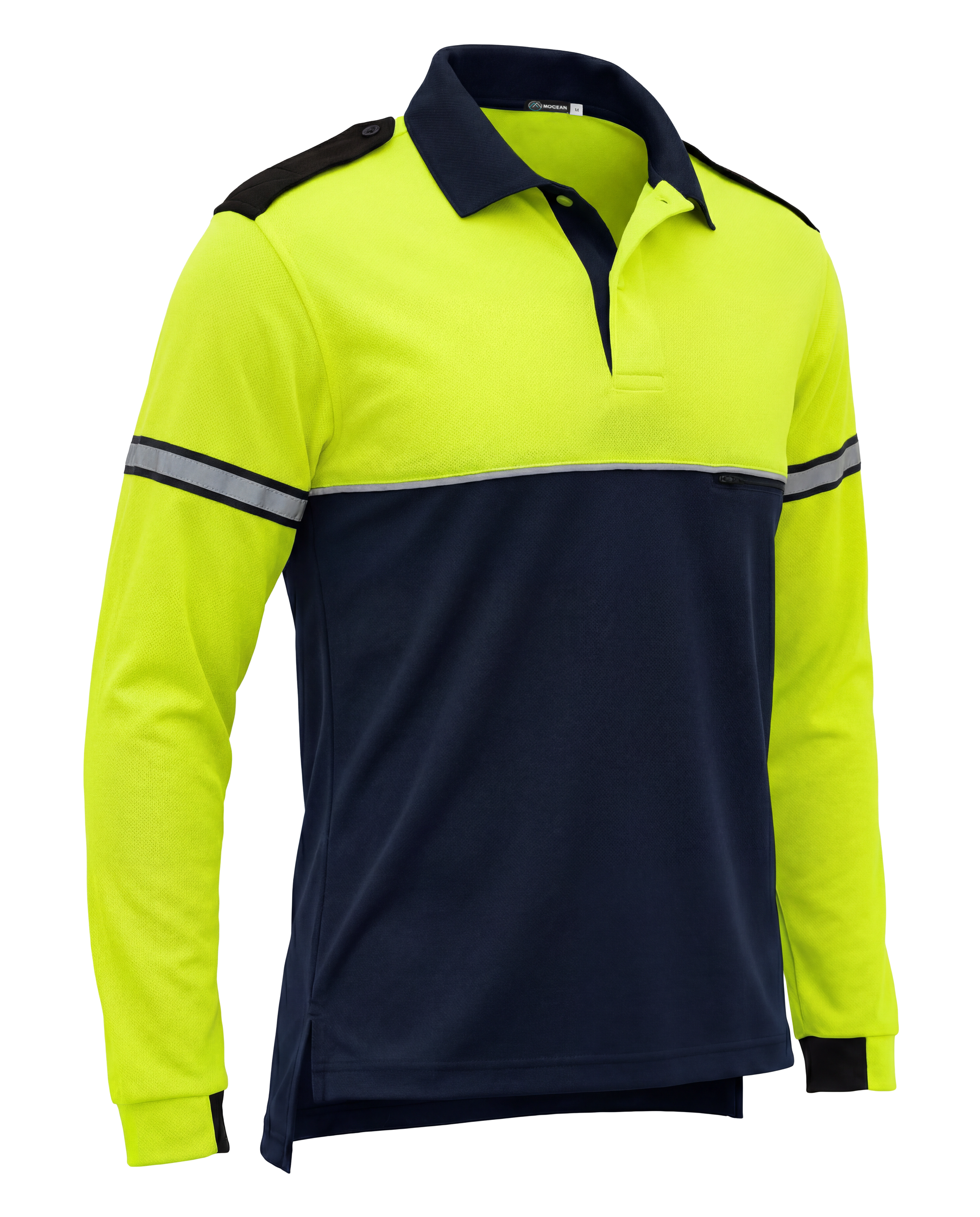 Mocean 355 Two-Tone Metro Piqué™ Polo with Integrated Mic Keepers