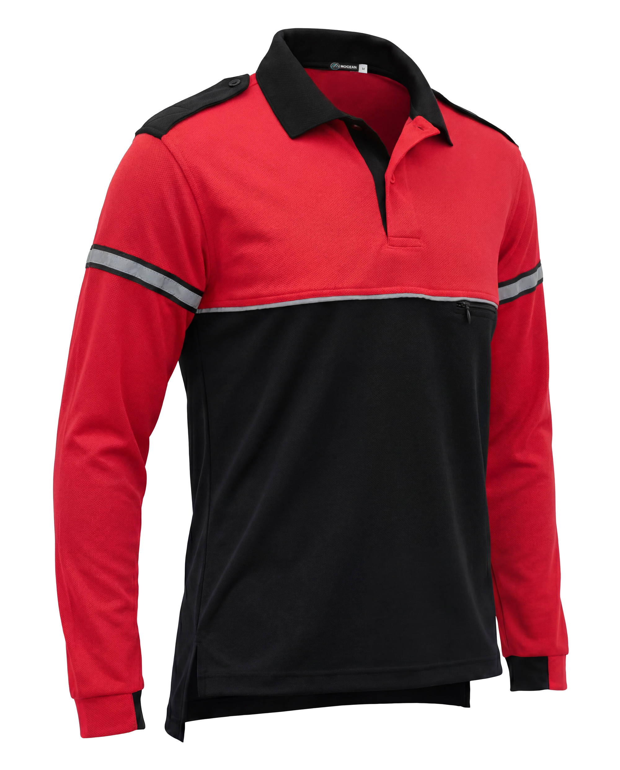 Mocean 355 Two-Tone Metro Piqué™ Polo with Integrated Mic Keepers