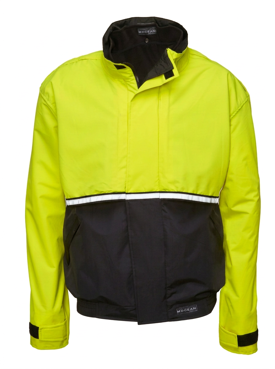 MOCEAN 6070 Tech Waterproof Rain Jacket Hiking Tactical Work Jackets for Men Women High Visibility Reflective Safety Jacket