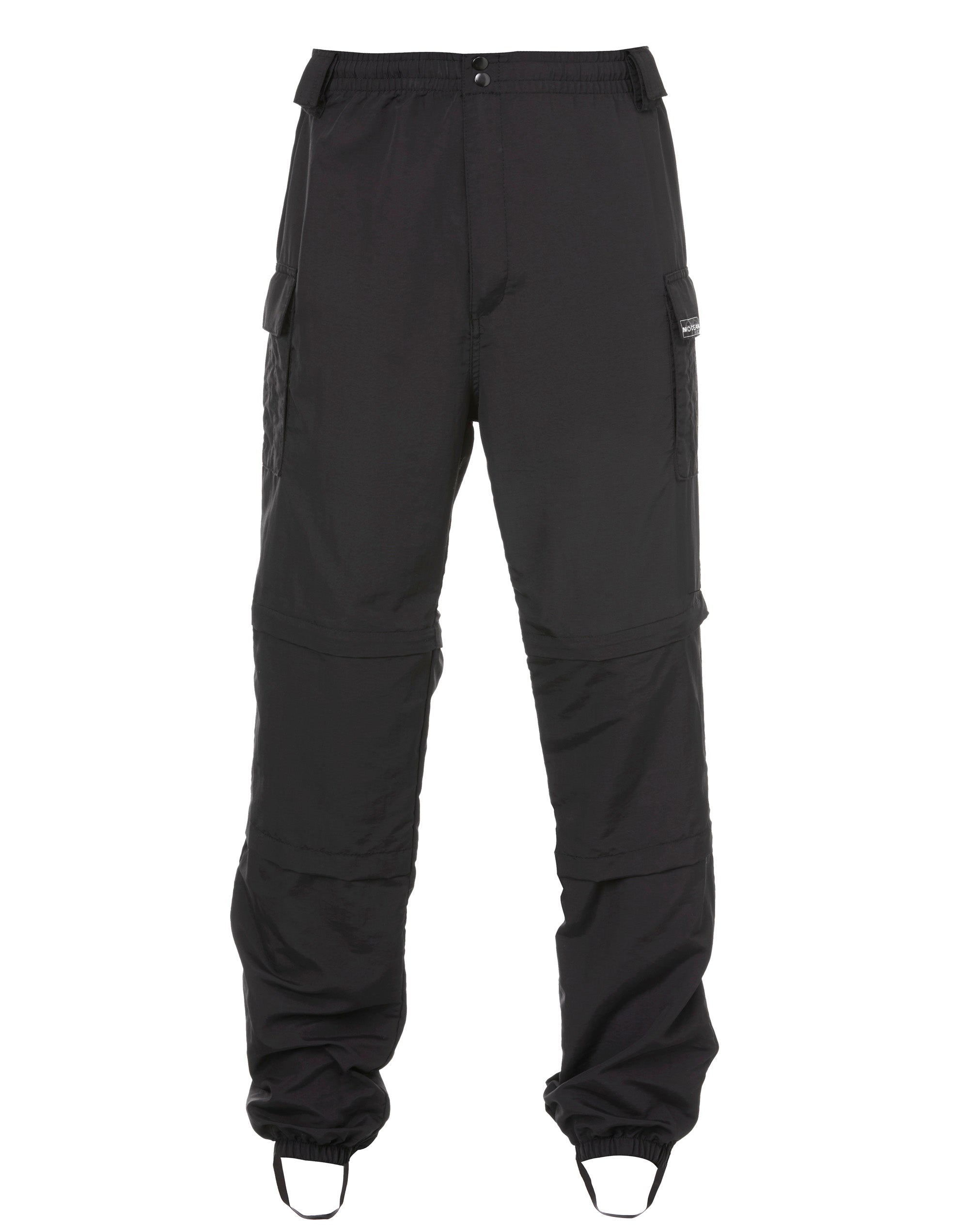 Side Zip Nylon Pant in Bark – 6397